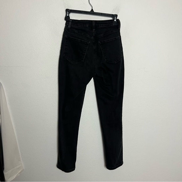 Urban Outfitters BDG Girlfriend High Rise Cropped Skinny Jeans Washed Black 26 - Picture 5 of 8
